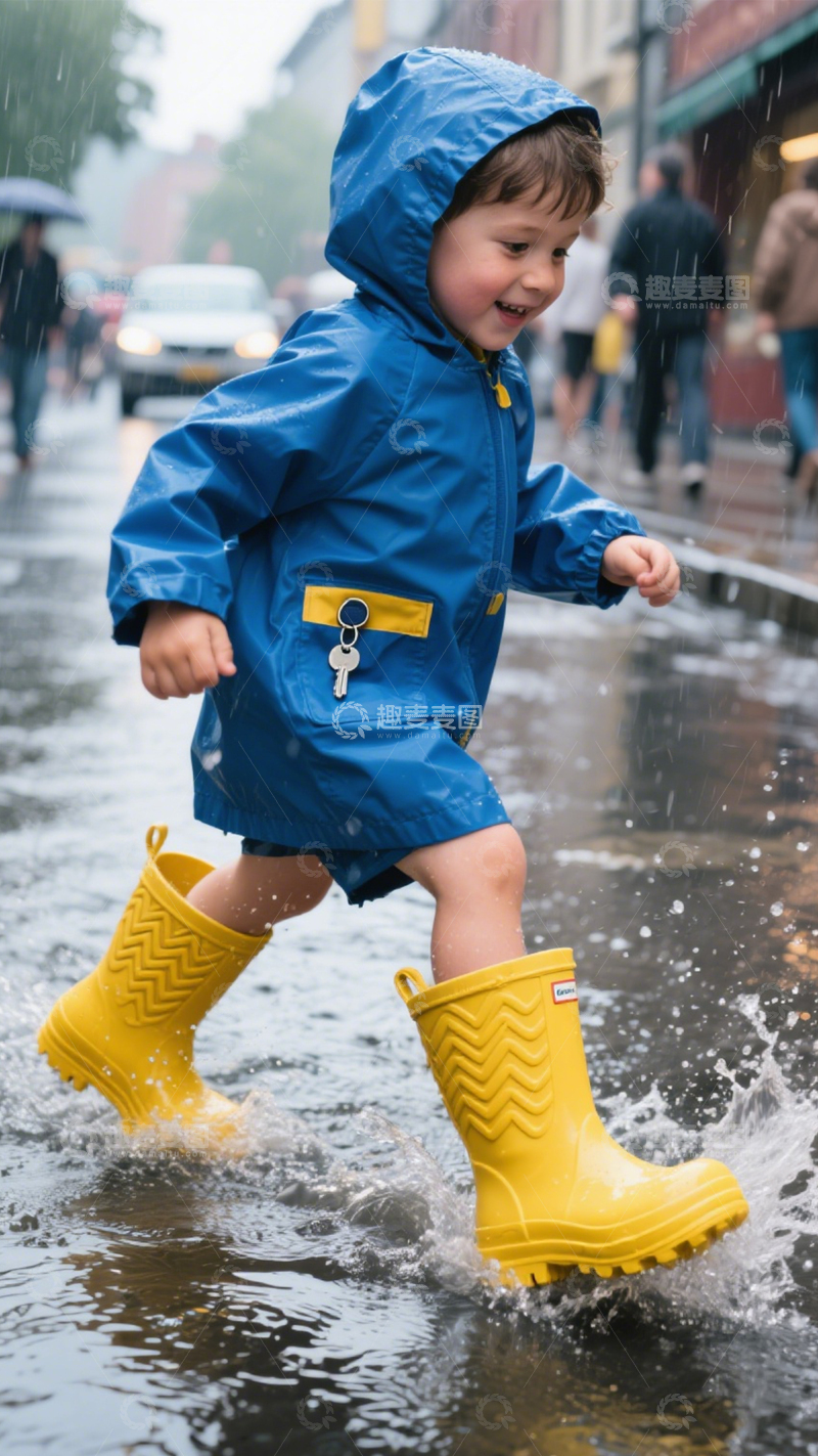 高清大图下载【趣麦麦图】雨靴户外穿搭必备3