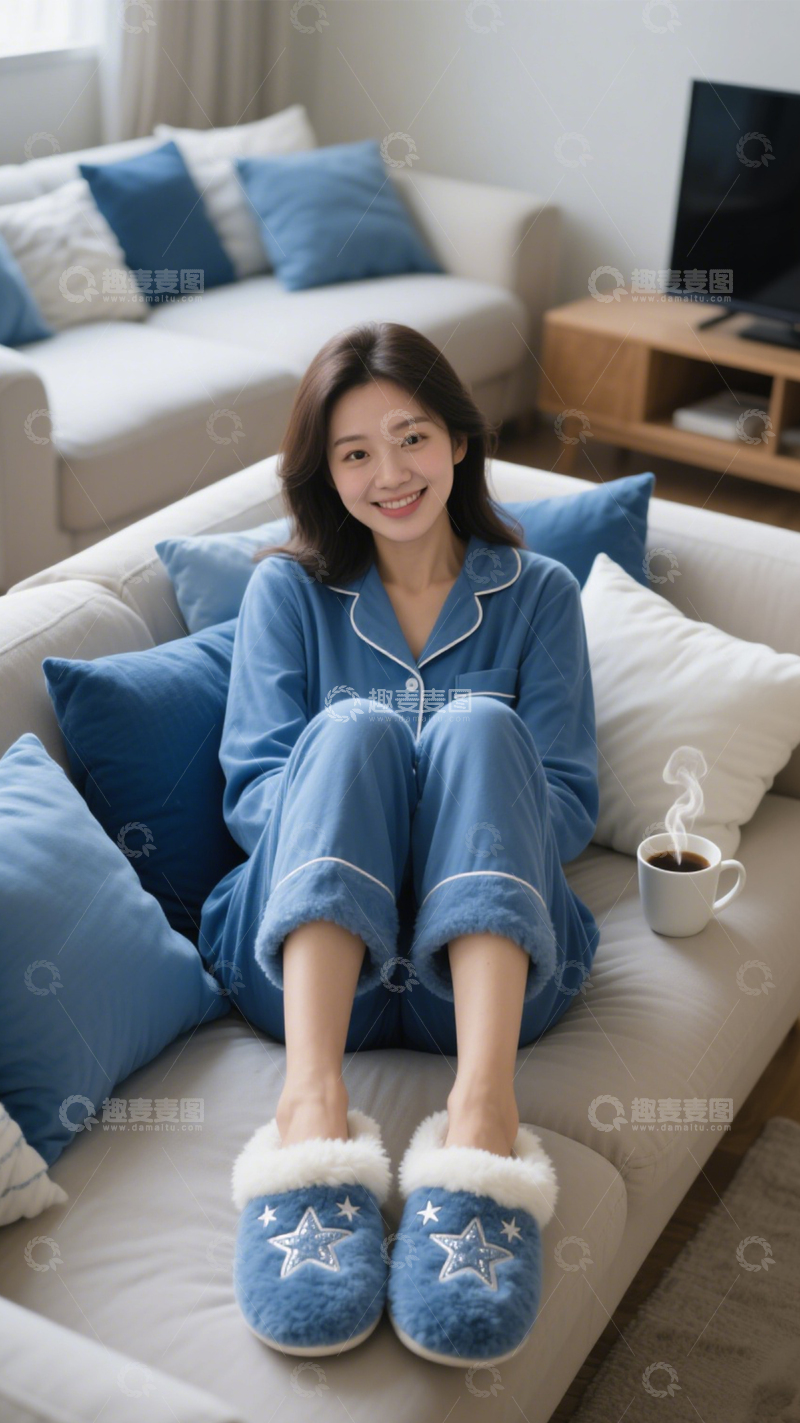 高清大图下载【趣麦麦图】棉拖居家穿搭利器2