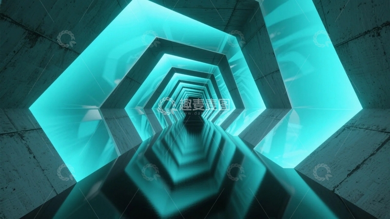 高清大图下载【趣麦麦图】科技感十足的未来通道3