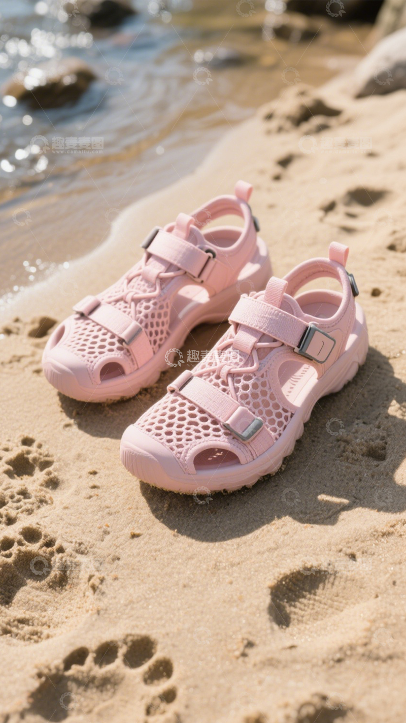 高清大图下载【趣麦麦图】沙滩鞋户外穿搭搭档3