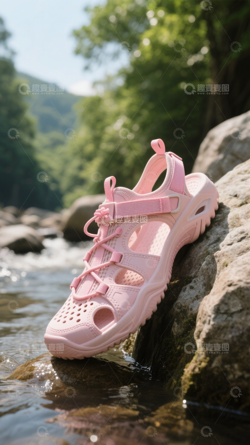 高清大图下载【趣麦麦图】沙滩鞋户外穿搭搭档2