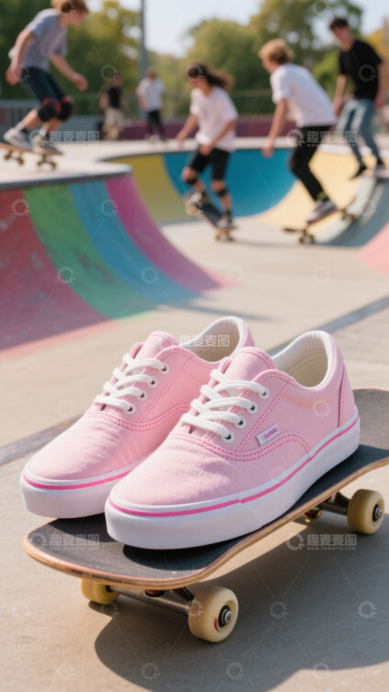 高清大图下载【趣麦麦图】帆布鞋街头穿搭首选1