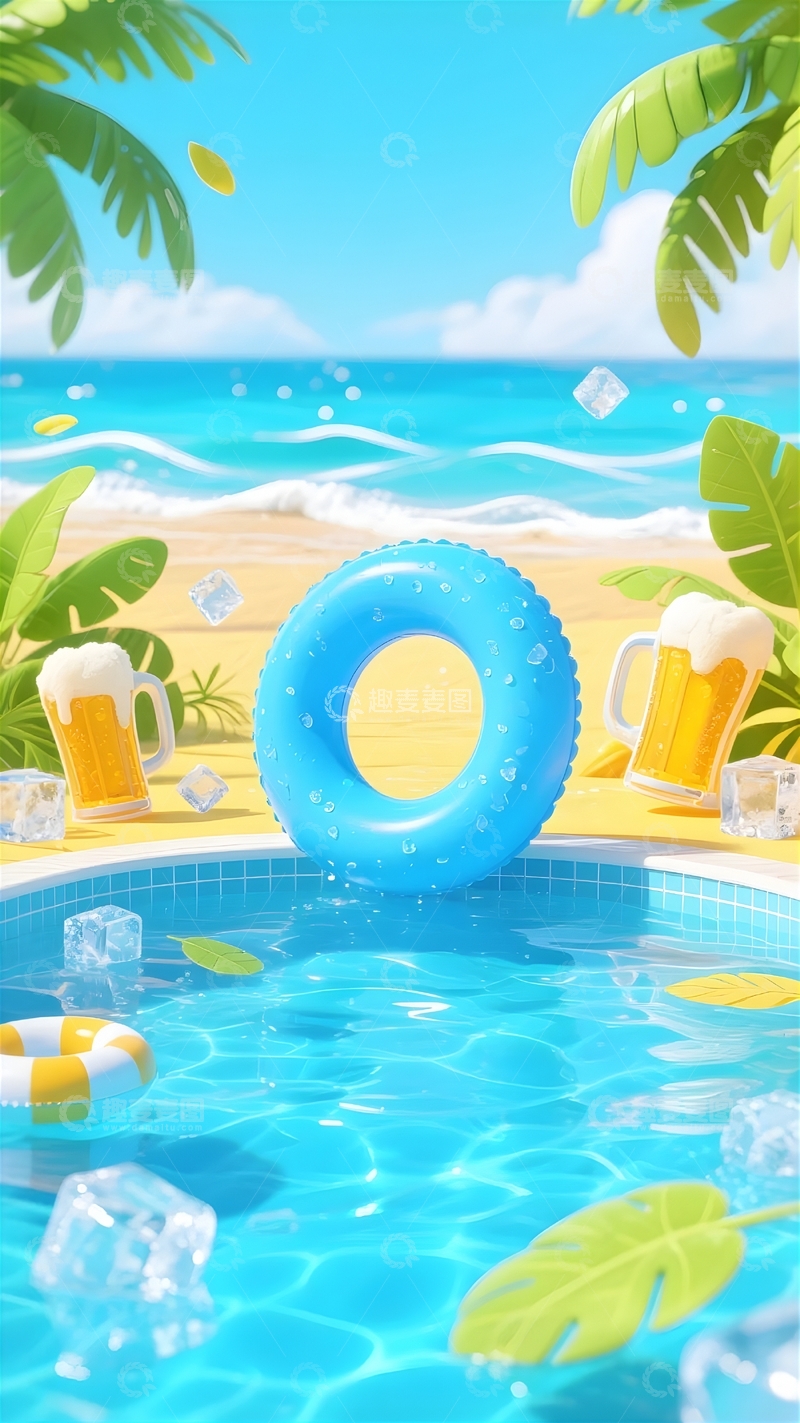 高清大图下载【趣麦麦图】夏季旅游背景