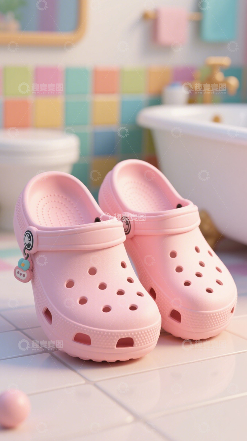 高清大图下载【趣麦麦图】洞洞鞋休闲穿搭之选3