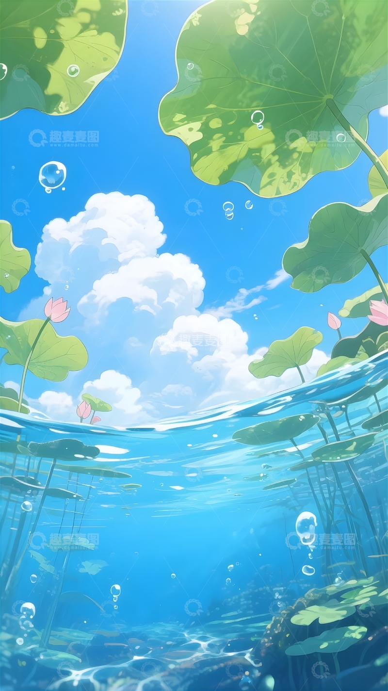 高清大图下载【趣麦麦图】夏季荷花背景14