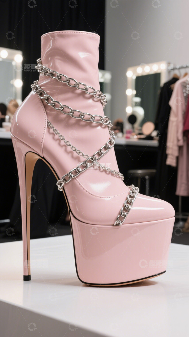 高清大图下载【趣麦麦图】高跟鞋晚宴穿搭焦点1