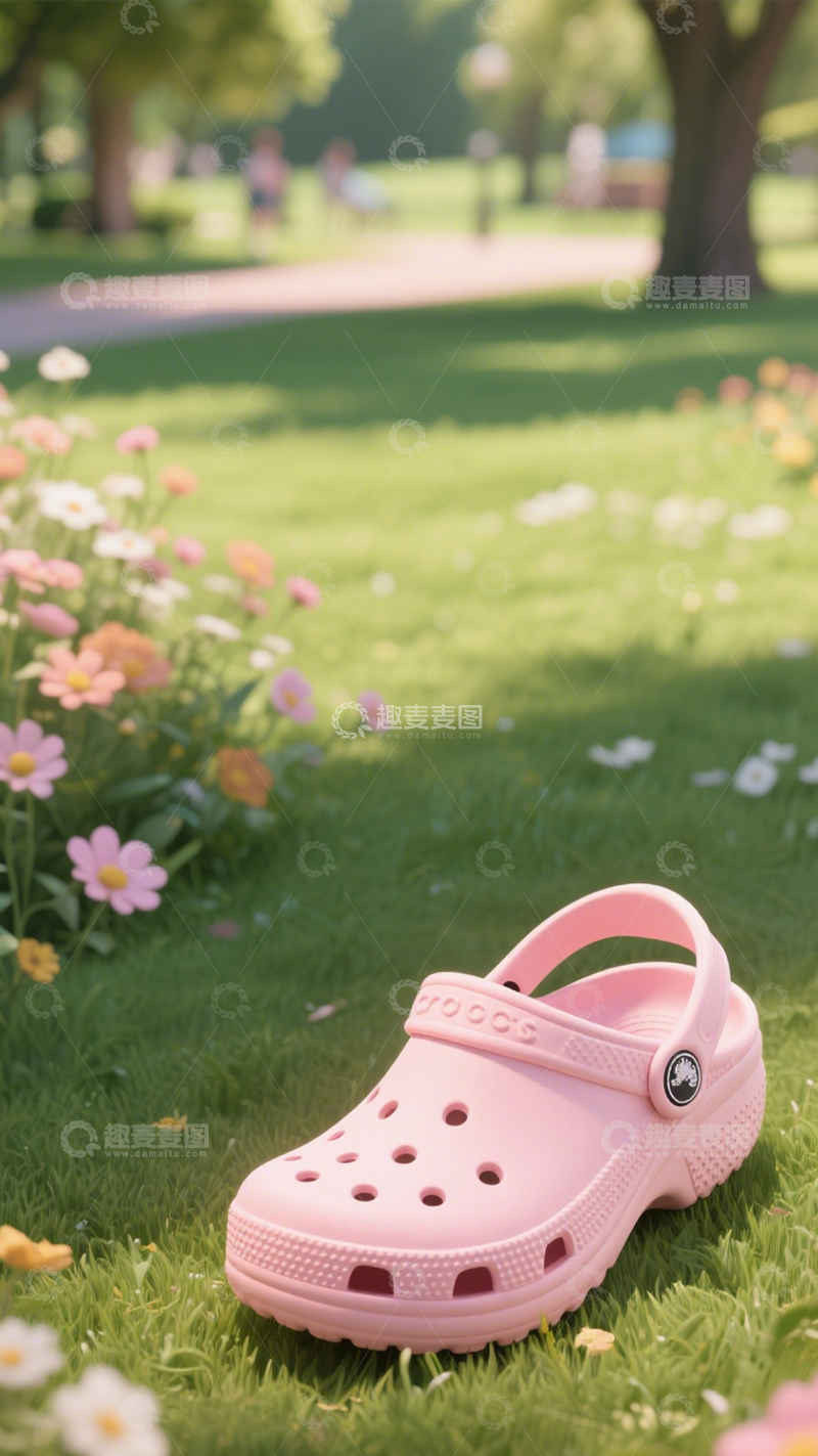 高清大图下载【趣麦麦图】洞洞鞋休闲穿搭之选