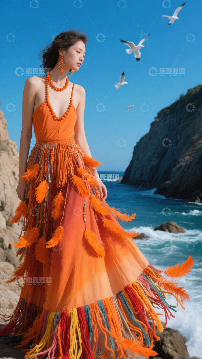 高清大图下载【趣麦麦图】长裙度假浪漫风情2