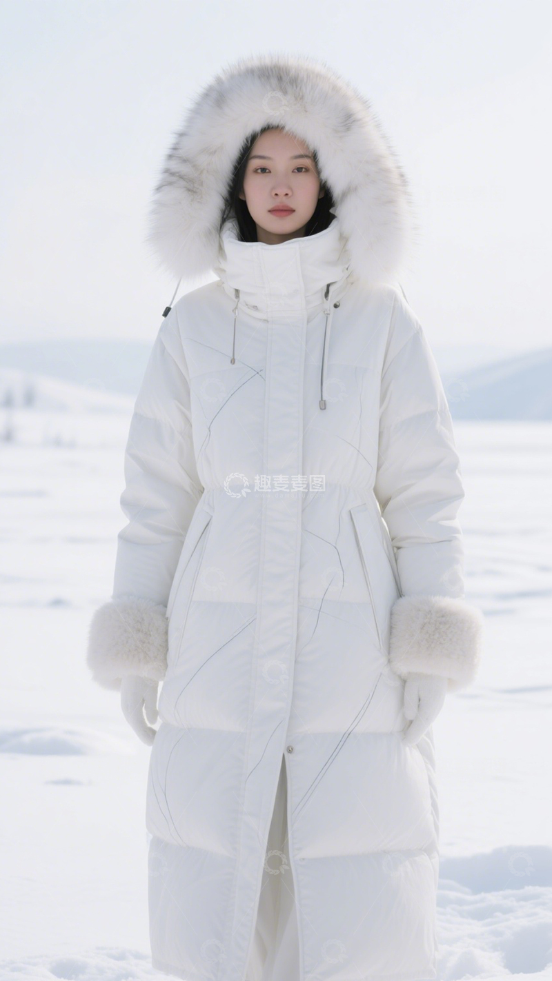 高清大图下载【趣麦麦图】羽绒服冬日时尚担当1