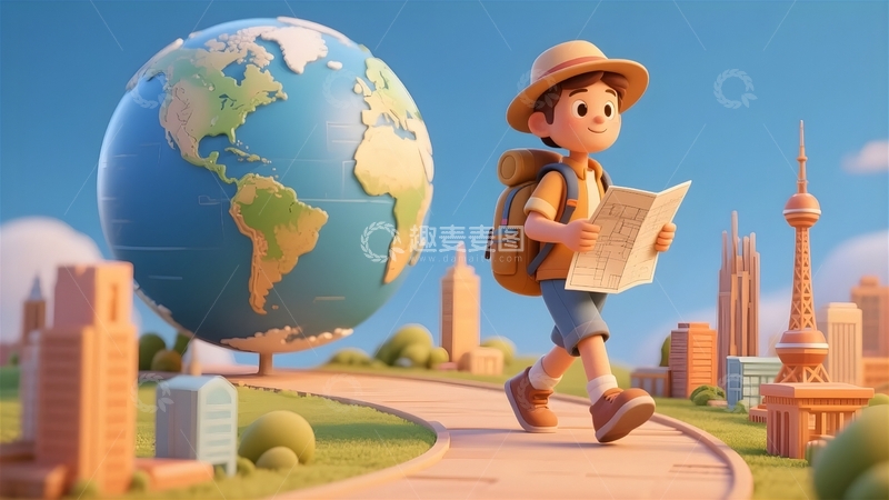 高清大图下载【趣麦麦图】旅游旅行度假人物素材2