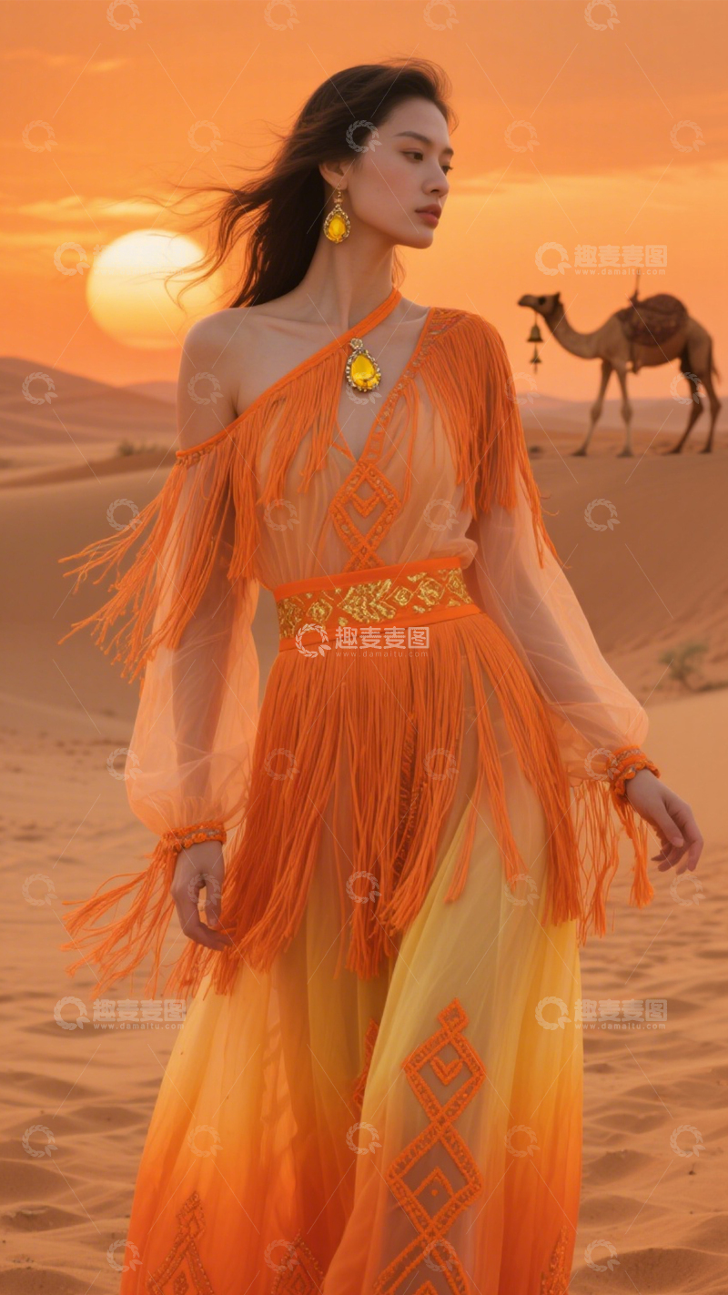 高清大图下载【趣麦麦图】长裙度假浪漫风情