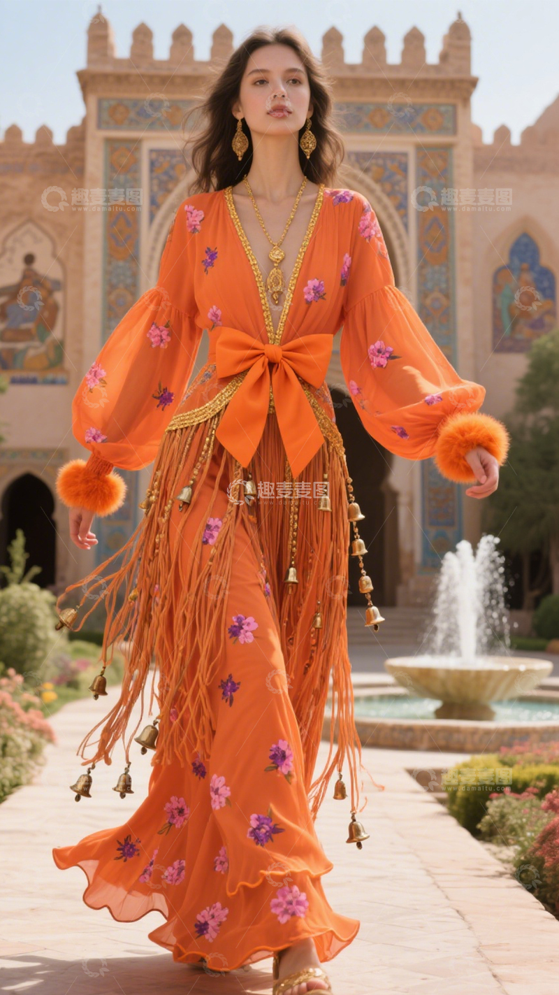 高清大图下载【趣麦麦图】长裙度假浪漫风情3