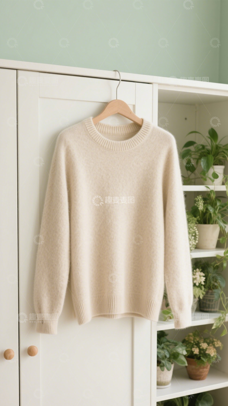 高清大图下载【趣麦麦图】针织套装慵懒居家风3