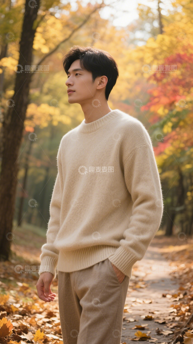 高清大图下载【趣麦麦图】针织套装慵懒居家风