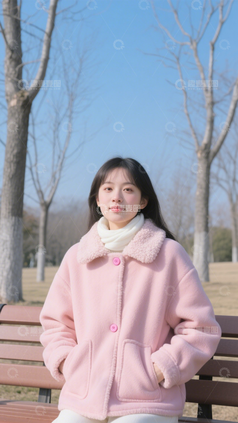 高清大图下载【趣麦麦图】粉套装冬日甜美风3