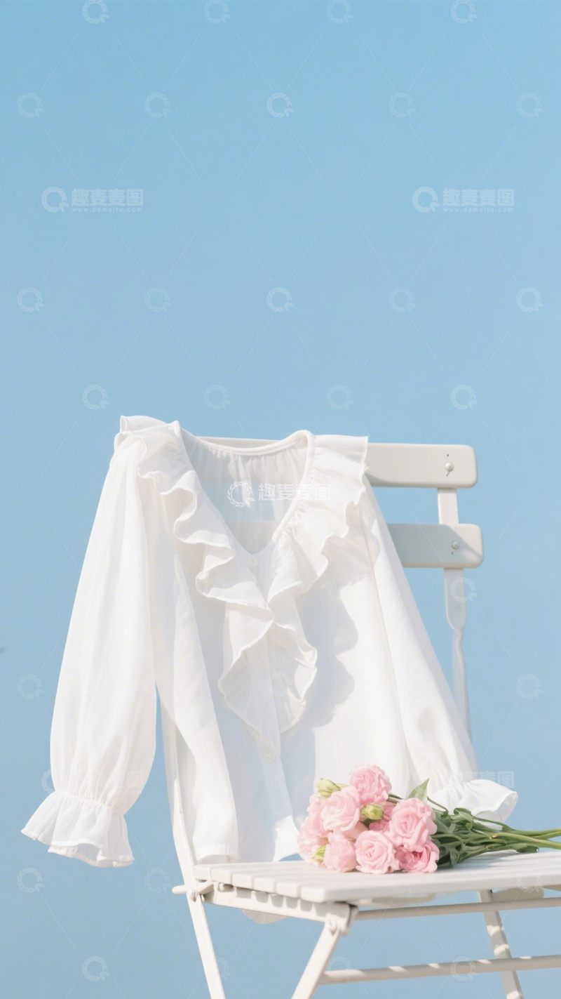 高清大图下载【趣麦麦图】白衬衫田园清新风3