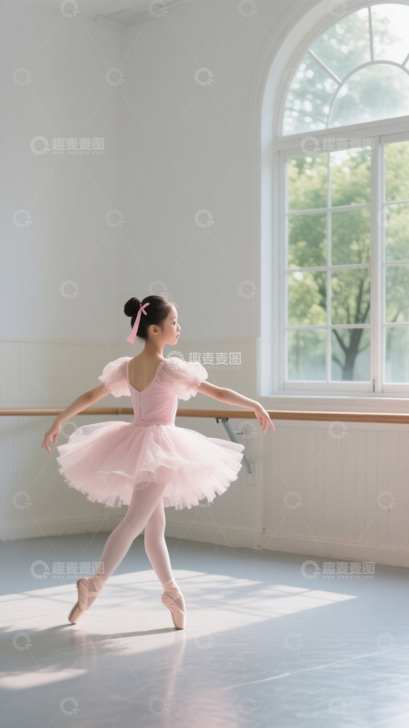 高清大图下载【趣麦麦图】芭蕾裙舞台少女梦