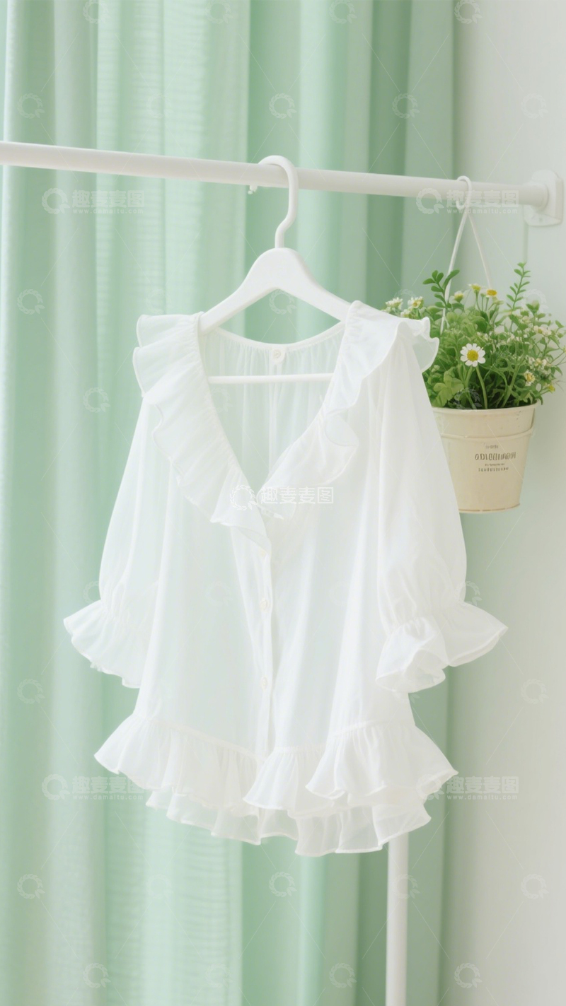 高清大图下载【趣麦麦图】白衬衫田园清新风2