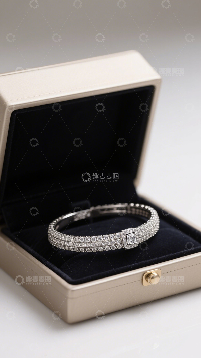 高清大图下载【趣麦麦图】满钻奢华闪耀手镯1