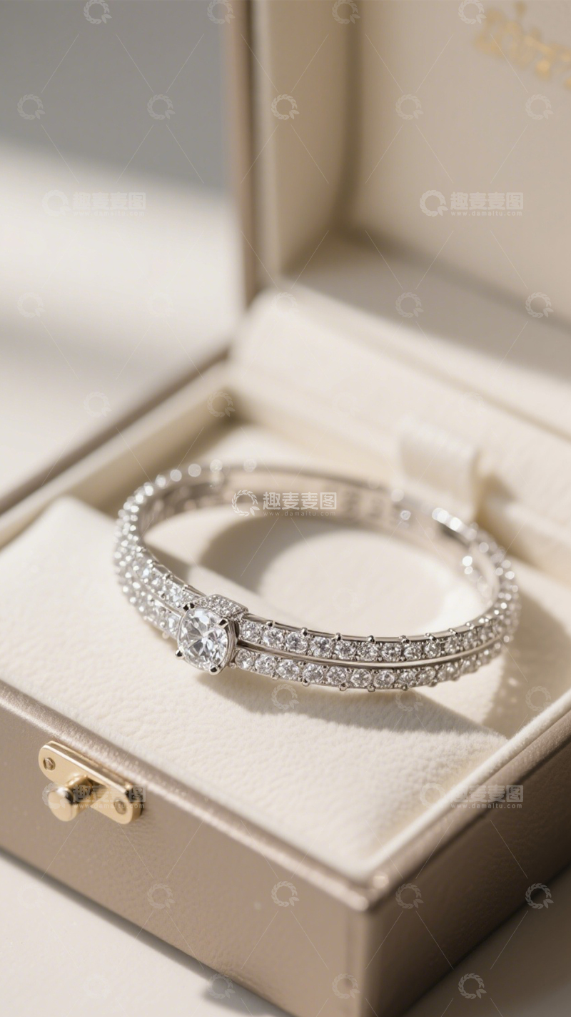 高清大图下载【趣麦麦图】满钻奢华闪耀手镯