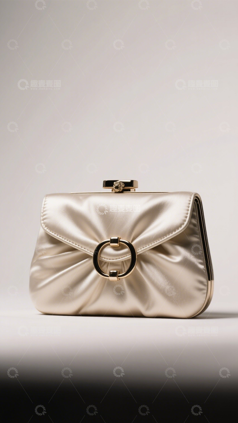 高清大图下载【趣麦麦图】优雅晚宴缎面手拿包3