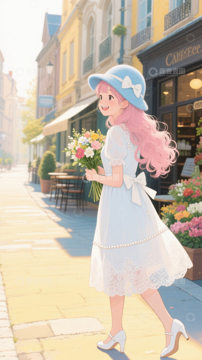 高清大图下载【趣麦麦图】甜美洛丽塔花园风