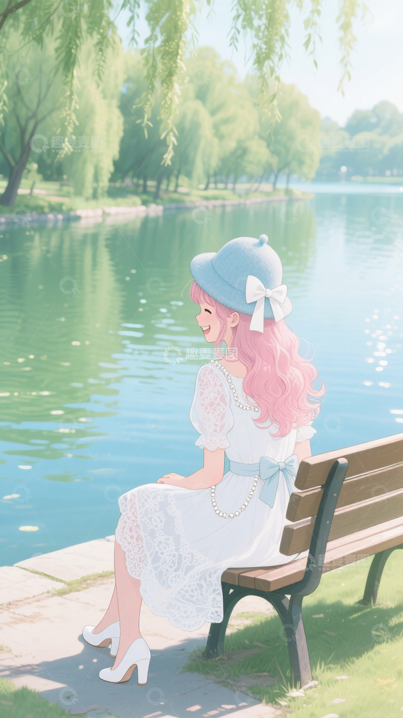 高清大图下载【趣麦麦图】甜美洛丽塔花园风2