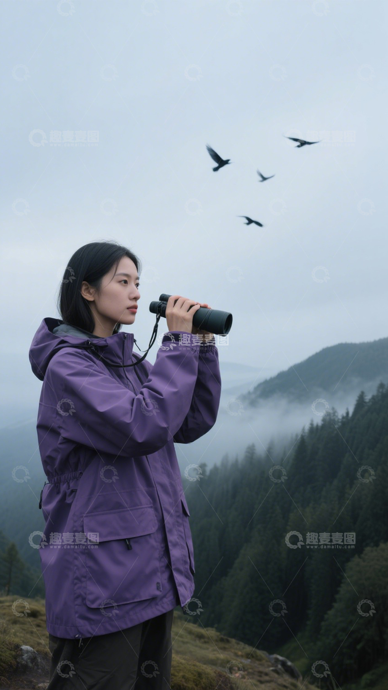 高清大图下载【趣麦麦图】山野探索户外穿搭1