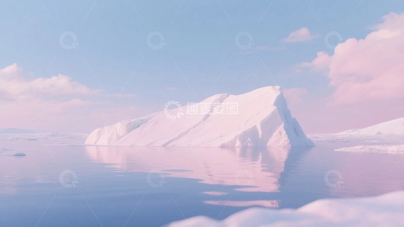 高清大图下载【趣麦麦图】极地冰川的宁静之美2