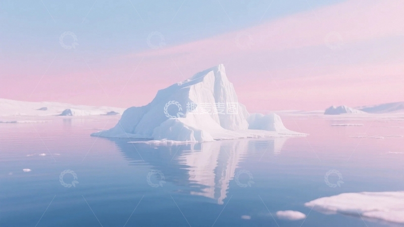 高清大图下载【趣麦麦图】极地冰川的宁静之美