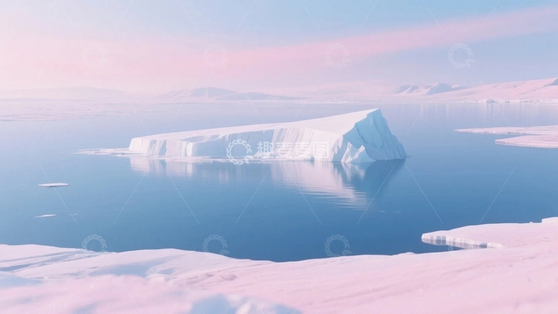 高清大图下载【趣麦麦图】极地冰川的宁静之美1