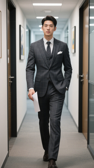 职场精英西装穿搭1