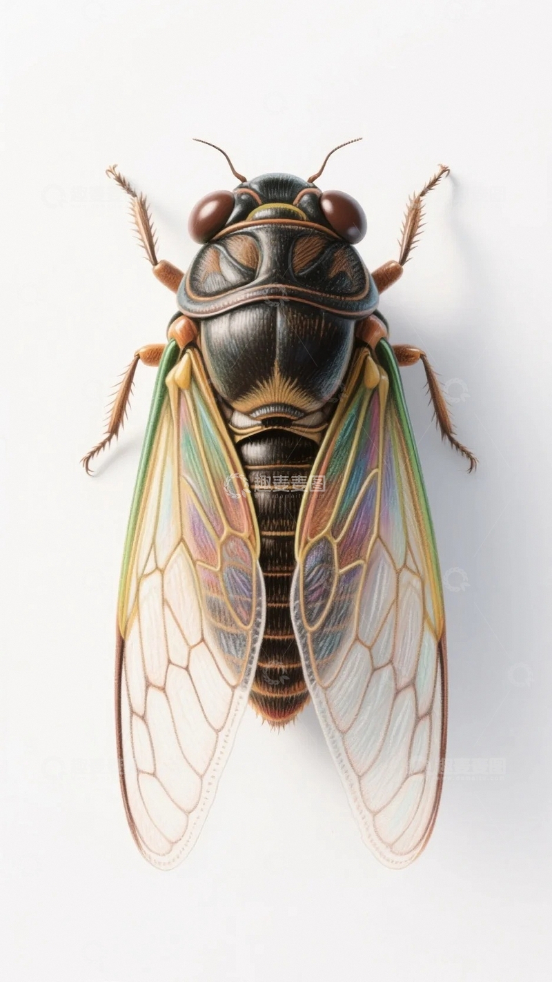 高清大图下载【趣麦麦图】火热的夏天与蝉2