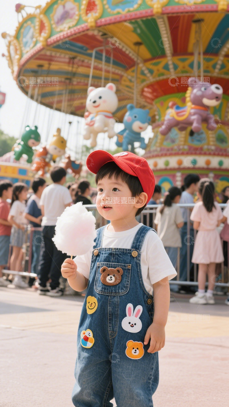 高清大图下载【趣麦麦图】游乐园童真童趣穿搭3