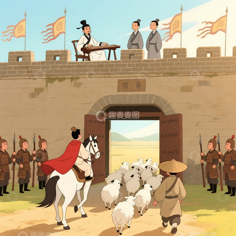 高清大图下载【趣麦麦图】三国演义空城计1