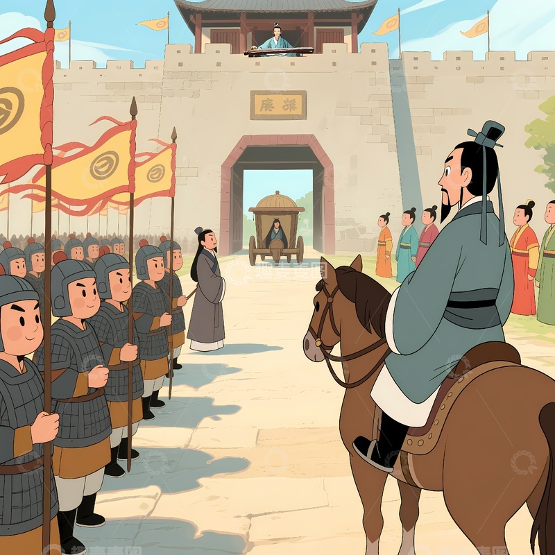 高清大图下载【趣麦麦图】三国演义空城计