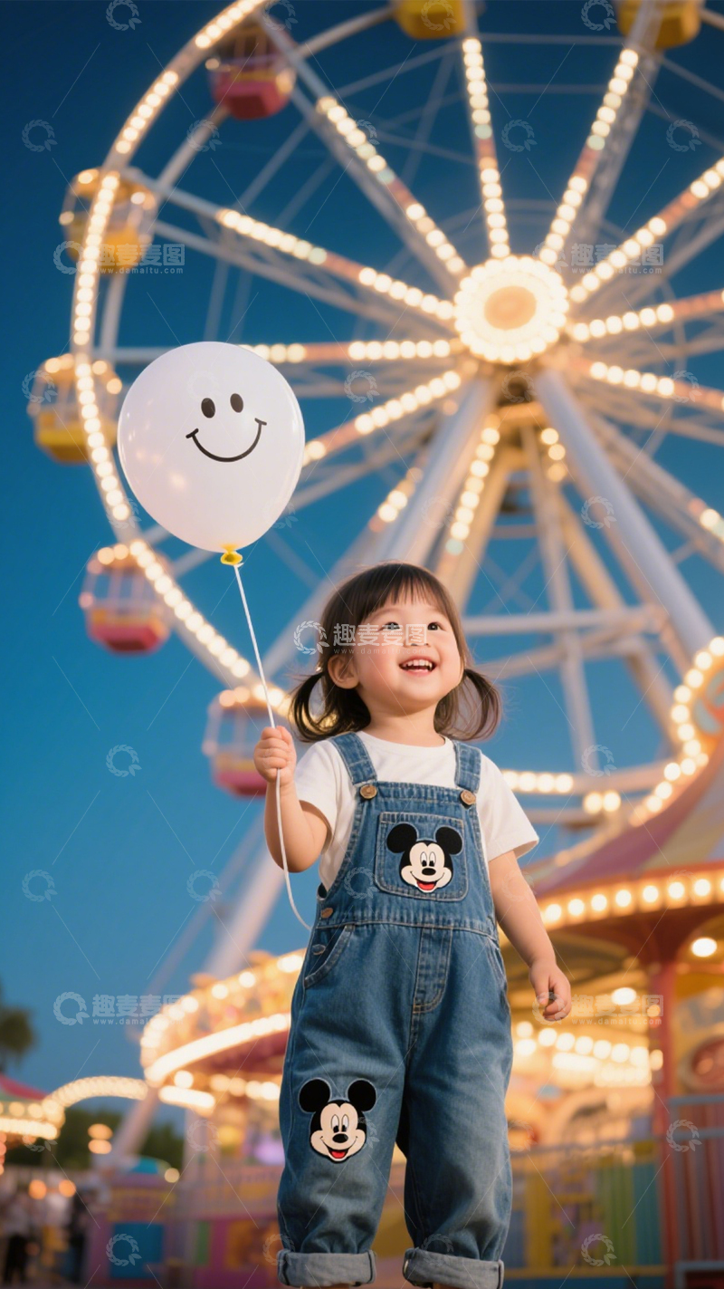 高清大图下载【趣麦麦图】游乐园童真童趣穿搭