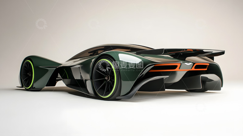 高清大图下载【趣麦麦图】流线型跑车室内拍摄12