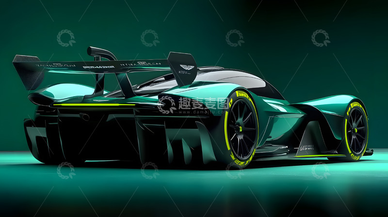 高清大图下载【趣麦麦图】流线型跑车室内拍摄1