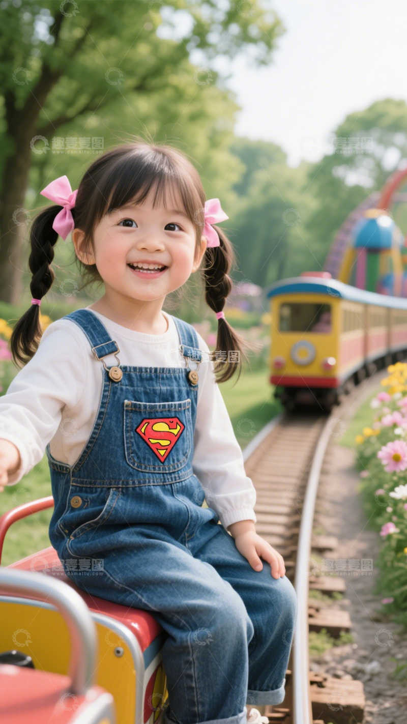高清大图下载【趣麦麦图】游乐园童真童趣穿搭1