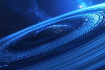 星球光圈纹路背景