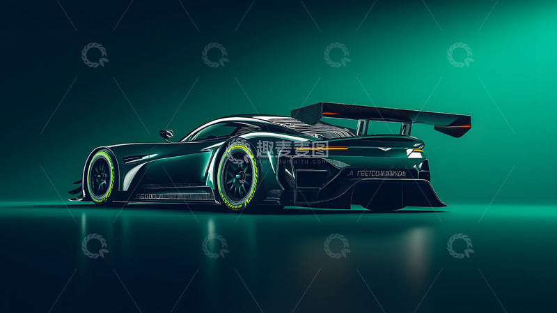 高清大图下载【趣麦麦图】流线型跑车室内拍摄