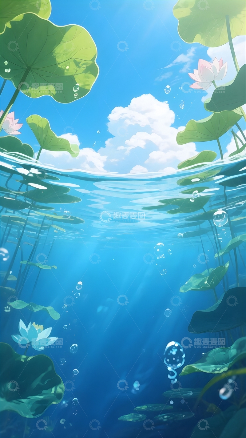 夏季 夏天 荷花 