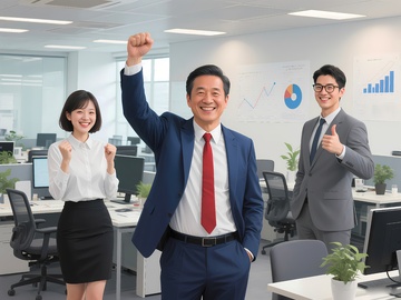 企业文化商务人士员工风采