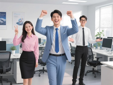 企业文化商务人士员工风采1