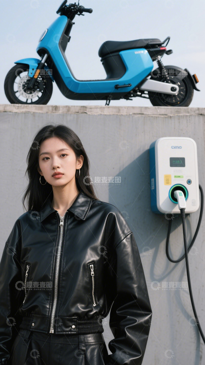 高清大图下载【趣麦麦图】赛道机车酷飒穿搭1