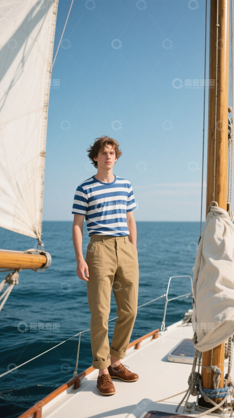 高清大图下载【趣麦麦图】海滨清新休闲穿搭3