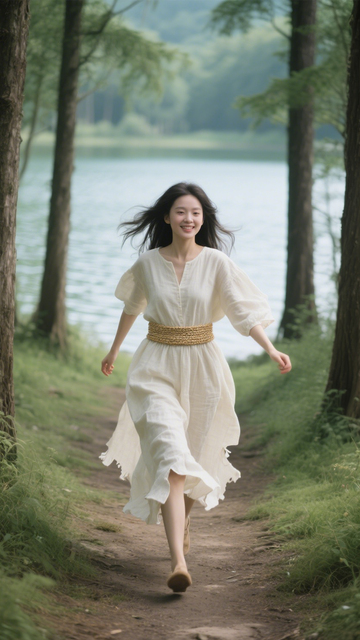 森系棉麻清新穿搭2