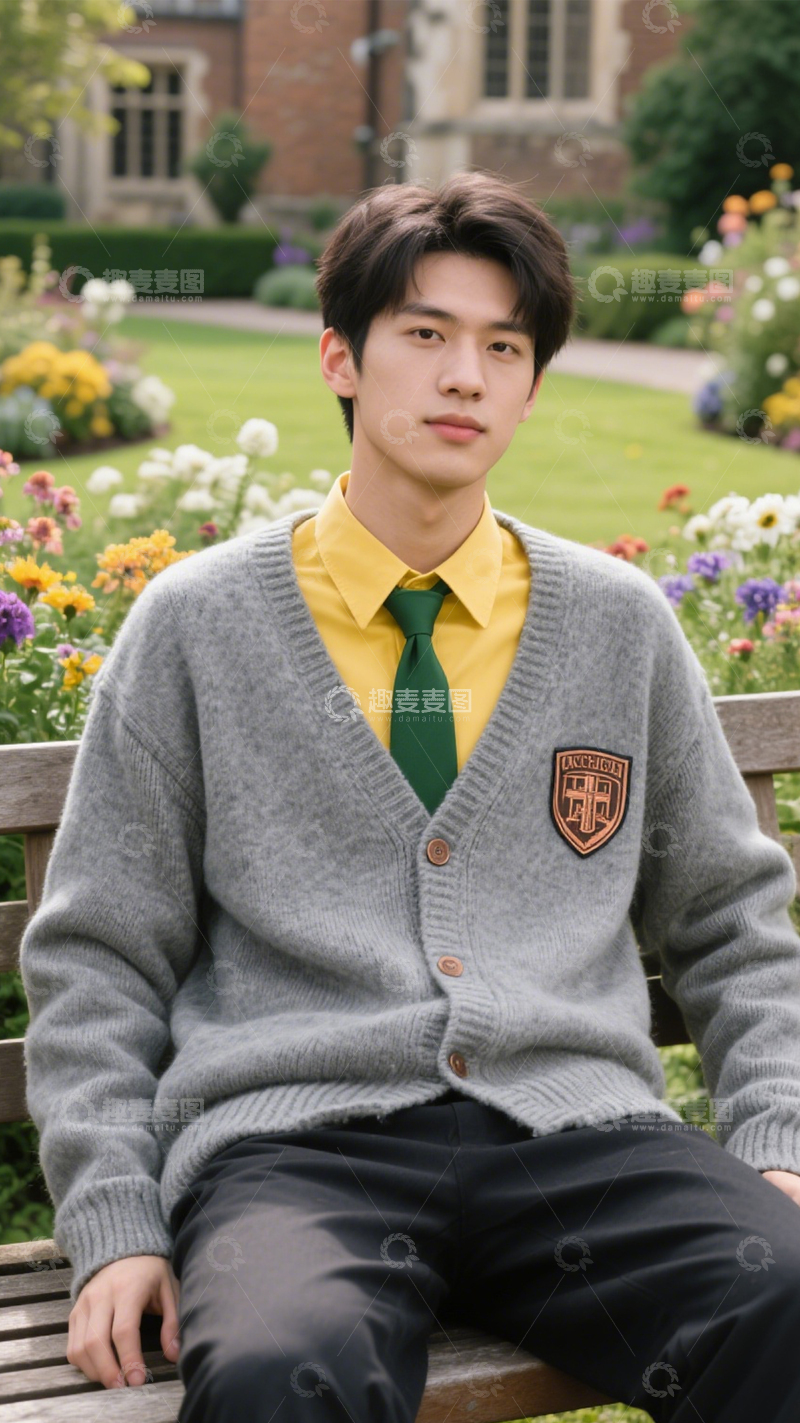 高清大图下载【趣麦麦图】校园青春活力穿搭1