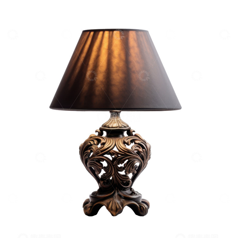 高清大图下载【趣麦麦图】一盏古朴的台灯